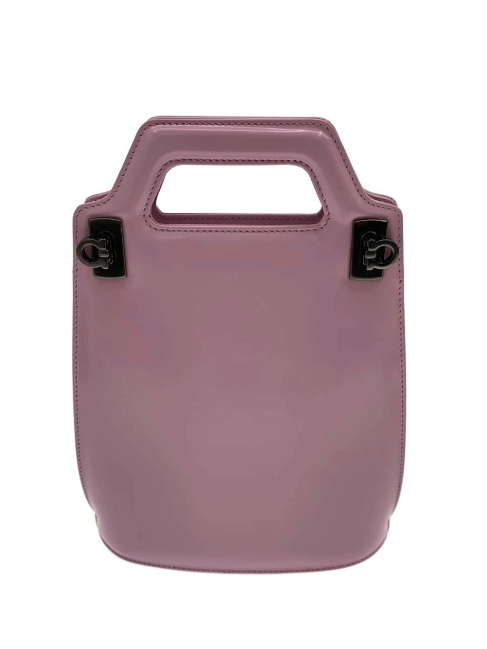 Salvatore Ferragamo WANDA Shoulder Bag Leather Pink